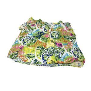 Nicole Miller New York Women's Floral Patterned Shirt Size 3X